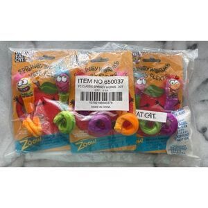 3 Fat Cat Classic Springy Worms Catnip Toy 2 Cnt Ea